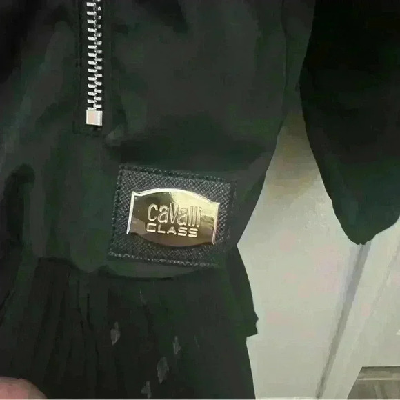 Cavalli Class Bomber Jacket - Black Medium - Picture 10 of 10